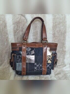 Vinatge Y2K Coach Patchwork Hobo Tote